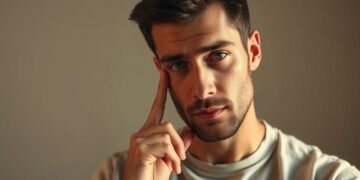 لمس الوجه في لغة الجسد للرجل