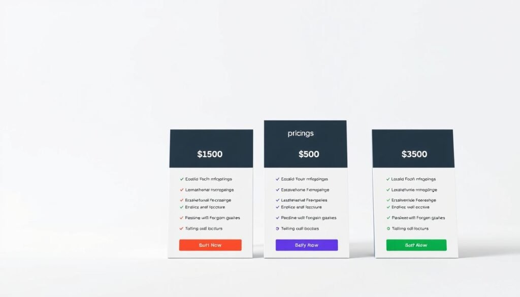 A visually striking and informative comparison of Webydo's pricing tiers, showcased in a clean, minimalist design. In the foreground, distinct tiles display the key features and costs of each plan, using a consistent typographic style and subtle color accents to draw the eye. The middle ground features a sleek, angular grid layout that organizes the information, while the background maintains a soft, neutral palette to keep the focus on the pricing details. Carefully considered lighting and camera angles create depth and dimensionality, highlighting the comparative aspects of the tiers. The overall mood is one of clarity, professionalism, and attention to detail, complementing the subject matter.