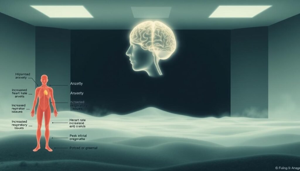 A detailed medical diagram showcasing the long-term health implications of "greening out." In the foreground, a series of stylized anatomical illustrations depict the impact on the body, such as heightened anxiety, increased heart rate, and potential respiratory issues. The middle ground features a glowing, ethereal representation of the brain, highlighting the neurological effects. In the background, a minimalist landscape sets the scene, with muted tones and a sense of unease. The lighting is soft and diffused, creating an almost clinical atmosphere. The overall composition conveys the gravity and seriousness of the topic, guiding the viewer through the physiological and psychological consequences of this condition. A detailed medical diagram showcasing the long-term health implications of "greening out." In the foreground, a series of stylized anatomical illustrations depict the impact on the body, such as heightened anxiety, increased heart rate, and potential respiratory issues. The middle ground features a glowing, ethereal representation of the brain, highlighting the neurological effects. In the background, a minimalist landscape sets the scene, with muted tones and a sense of unease. The lighting is soft and diffused, creating an almost clinical atmosphere. The overall composition conveys the gravity and seriousness of the topic, guiding the viewer through the physiological and psychological consequences of this condition.