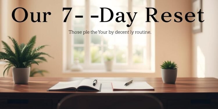 7-Day Reset: A Simple Plan to Clear Mind & Routine