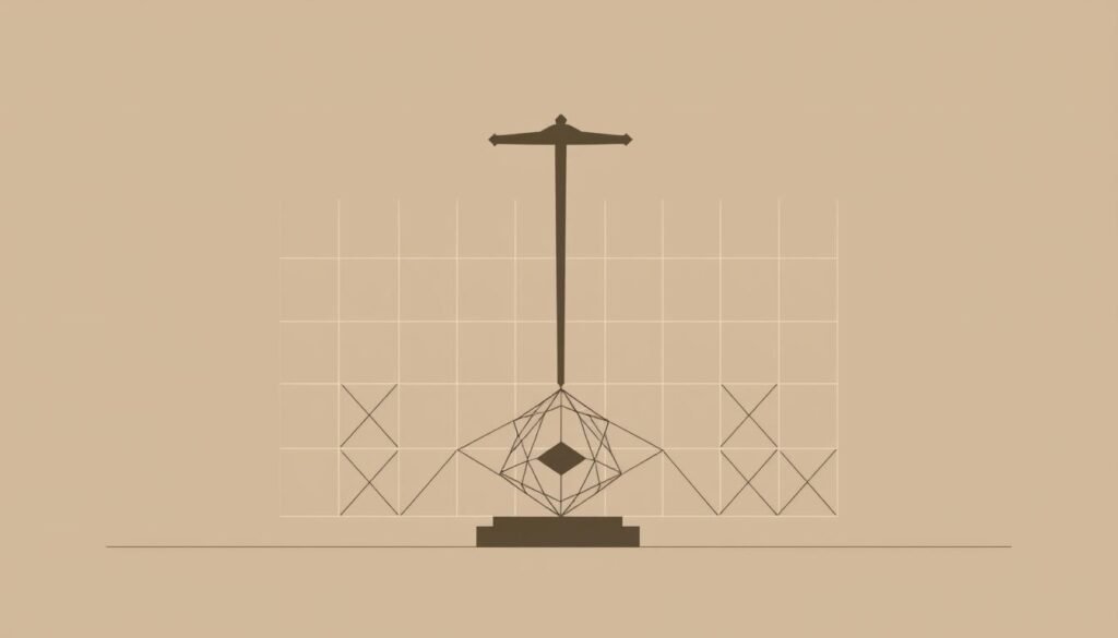A minimalist, high-contrast illustration of the legal framework governing hybrid/remote work systems. A solid, grid-like structure forms the core, representing the legal regulations and guidelines. Intricate geometric patterns and shapes within the framework symbolize the complexities and interconnections of the hybrid work policies. The overall composition conveys a sense of order, balance, and professionalism, reflecting the official, authoritative nature of the legal landscape. Muted, earthy tones create a serious, business-oriented atmosphere. Crisp, clean rendering with a subtle, digital aesthetic.