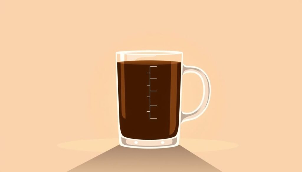 A precise measurement of the daily safe caffeine intake, depicted in a minimalist, clean-lined illustration. A glass or mug filled with a deep brown liquid stands in the foreground, casting a warm, soft light across the scene. The background is a simple, muted gradient, allowing the focal point to shine. The composition is balanced, with the vessel centered and the proportions carefully considered. The overall mood is informative and authoritative, reflecting the article's aim to educate readers on the appropriate caffeine consumption levels. A precise measurement of the daily safe caffeine intake, depicted in a minimalist, clean-lined illustration. A glass or mug filled with a deep brown liquid stands in the foreground, casting a warm, soft light across the scene. The background is a simple, muted gradient, allowing the focal point to shine. The composition is balanced, with the vessel centered and the proportions carefully considered. The overall mood is informative and authoritative, reflecting the article's aim to educate readers on the appropriate caffeine consumption levels.