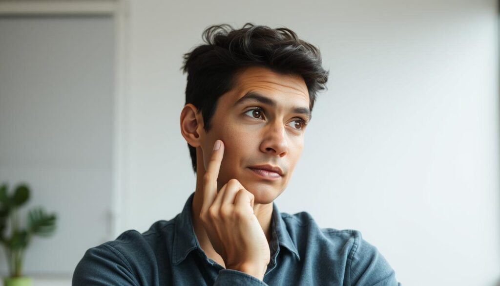 A thoughtful person intently listening and absorbing feedback, with a look of concentration and openness on their face. The background is a serene, minimalist office setting with clean lines and muted colors, creating a calm, reflective atmosphere. Soft, diffused lighting illuminates the scene, highlighting the person's attentive expression. The composition draws the viewer's eye to the individual, emphasizing the importance of actively receiving and processing feedback. A thoughtful person intently listening and absorbing feedback, with a look of concentration and openness on their face. The background is a serene, minimalist office setting with clean lines and muted colors, creating a calm, reflective atmosphere. Soft, diffused lighting illuminates the scene, highlighting the person's attentive expression. The composition draws the viewer's eye to the individual, emphasizing the importance of actively receiving and processing feedback.