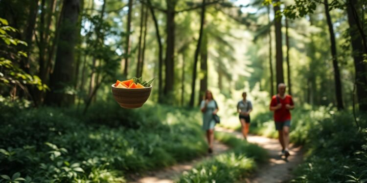 Mindful walking & eating