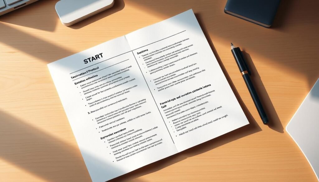 a detailed, structured plan with organized sections, subsections, and bullet points displayed on a light wooden desk with a minimalist workspace background. The plan is presented on a clean white paper with a professional, organized layout. The lighting is warm and directional, creating subtle shadows and highlights to accentuate the structure and clarity of the plan. The camera angle is slightly elevated, giving an overhead perspective that emphasizes the planning process. The overall mood is focused, productive, and free of clutter, reflecting the "start-now protocol" theme. a detailed, structured plan with organized sections, subsections, and bullet points displayed on a light wooden desk with a minimalist workspace background. The plan is presented on a clean white paper with a professional, organized layout. The lighting is warm and directional, creating subtle shadows and highlights to accentuate the structure and clarity of the plan. The camera angle is slightly elevated, giving an overhead perspective that emphasizes the planning process. The overall mood is focused, productive, and free of clutter, reflecting the "start-now protocol" theme.