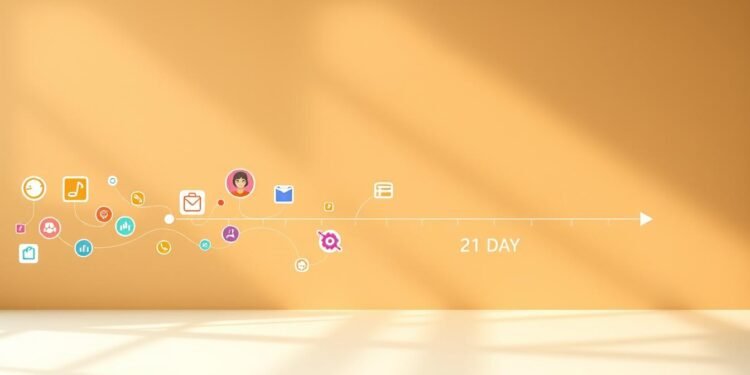 تدفّق عمل غير متزامن في 21 يومًا