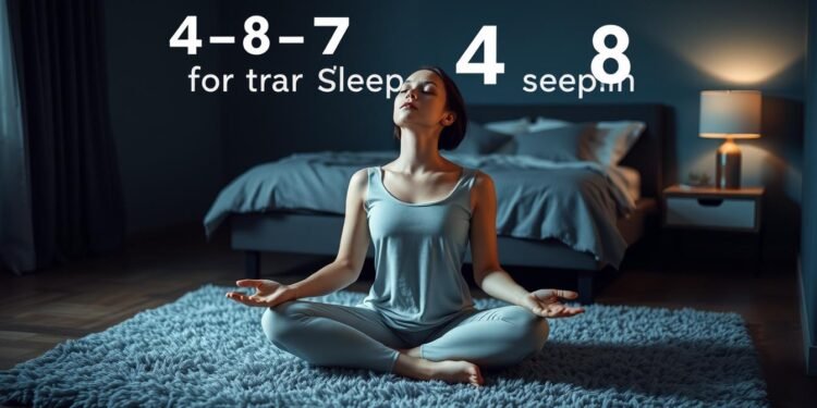 تقنية 4-7-8 للنوم العميق