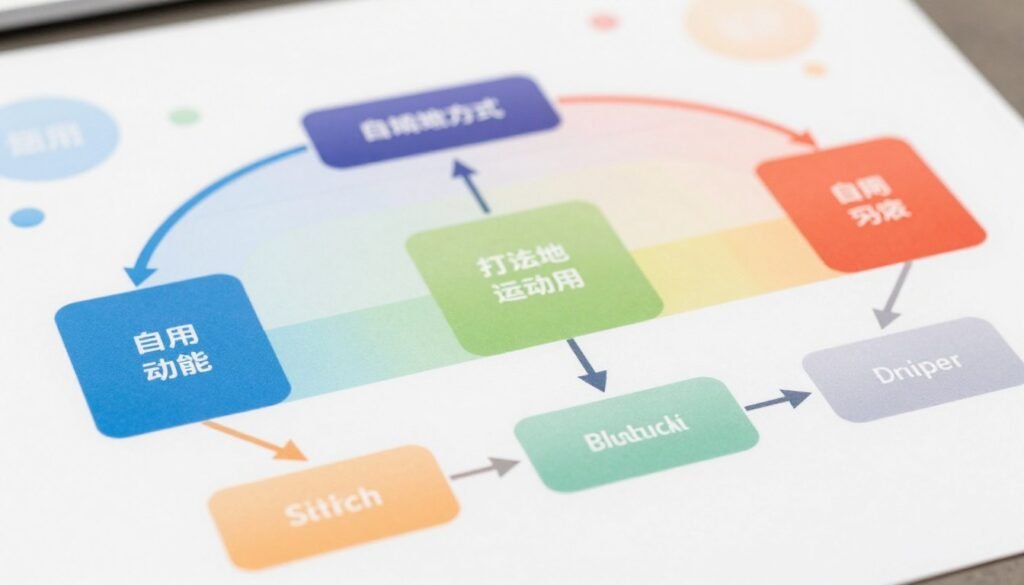 A detailed diagram illustrating the workflow steps of building automation for a streamlined process, focusing on clarity and organization. In the foreground, show distinct, labeled boxes representing each step in the automation process, connected by arrows to indicate flow. The middle section features a flowchart-style design with gradient colors, adding depth and richness to the image, while the background includes subtle abstract shapes, hinting at technology and efficiency. The lighting is bright and even, enhancing visibility and professionalism, viewed from a slightly elevated angle to provide a comprehensive overview. The atmosphere is focused and innovative, conveying a sense of progress and seamless integration in task automation. A detailed diagram illustrating the workflow steps of building automation for a streamlined process, focusing on clarity and organization. In the foreground, show distinct, labeled boxes representing each step in the automation process, connected by arrows to indicate flow. The middle section features a flowchart-style design with gradient colors, adding depth and richness to the image, while the background includes subtle abstract shapes, hinting at technology and efficiency. The lighting is bright and even, enhancing visibility and professionalism, viewed from a slightly elevated angle to provide a comprehensive overview. The atmosphere is focused and innovative, conveying a sense of progress and seamless integration in task automation.